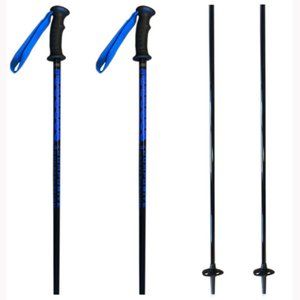 K2 Composite Power Ski Poles Ski Skiing Pole w/Tab Grip Black Blue 38"  95cm NEW